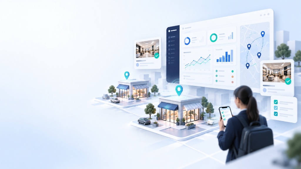 Locuvera location experience intelligence — multi-location dashboard and map visualization